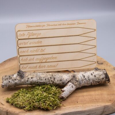 lustige Pflanzschilder für Leute mit dem braunen Daumen - 5 Stück