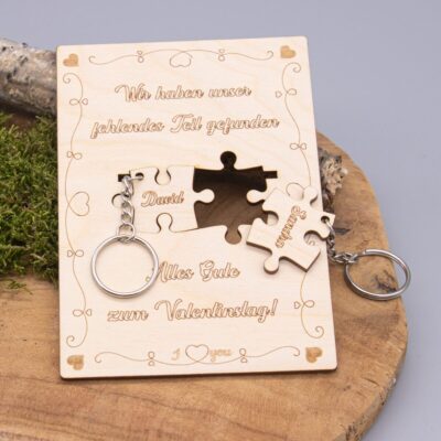 Holzkarte Puzzle - 10x14cm