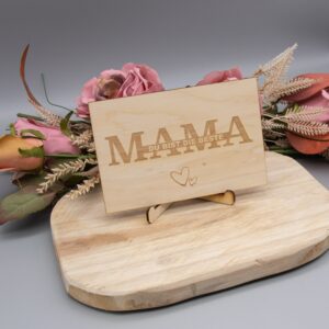 Holzkarte Mama /Du bist die Beste – 10x15cm