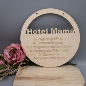 Holzschild Hotel Mama
