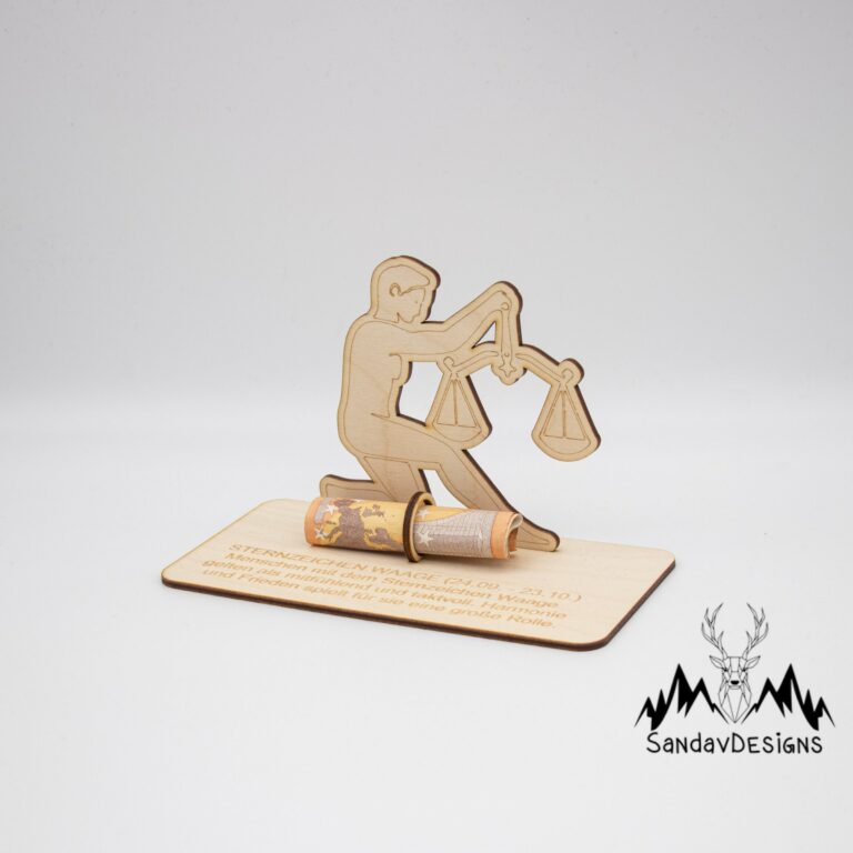 Geldgeschenk Sternzeichen Waage