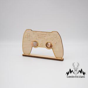 Geldgeschenk Zocker/Gamer – aus Holz personalisiert