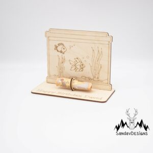 Geldgeschenk Aquarium – aus Holz personalisiert