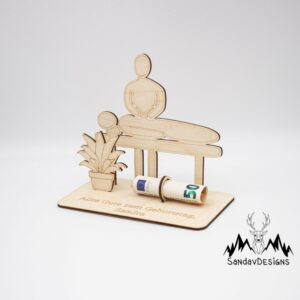 Geldgeschenk Massage/Wellness – aus Holz personalisiert