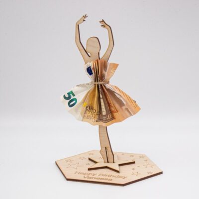 Geldgeschenk Handy - aus Holz personalisiert