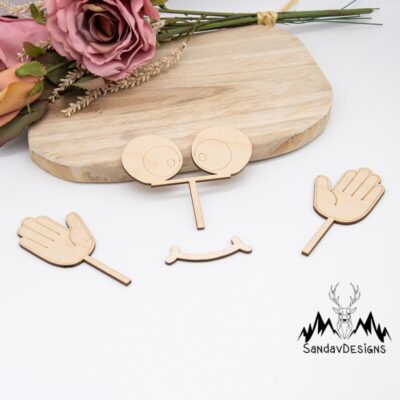 Caketopper Gesicht – Handgefertigter Kuchenaufsatz für Geburtstage & Partys