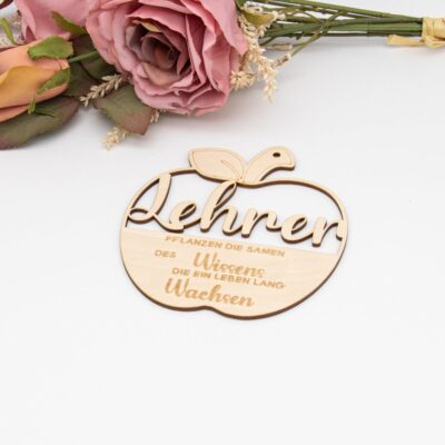 Abschiedsgeschenk für Lehrer/Apfel