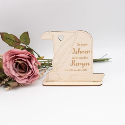 Geschenk Lehrer Papierrolle