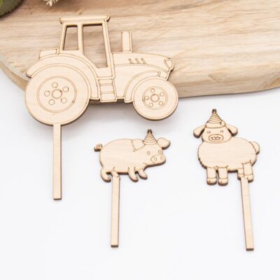 Caketopper Bauernhof – Kuchenaufsatz für Geburtstage & Babypartys
