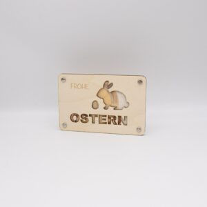 Holzkarte – Geschenkkarte –  Geldgeschenk Frohe Ostern