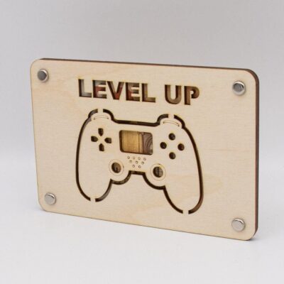 Holzkarte - Geschenkkarte -  Geldgeschenk Gaming