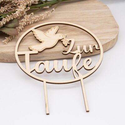Caketopper Zur Taufe – Kuchenaufsatz für Geburtstage & Partys