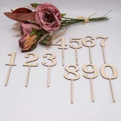 Caketopper Zahl – Kuchenaufsatz für Geburtstage