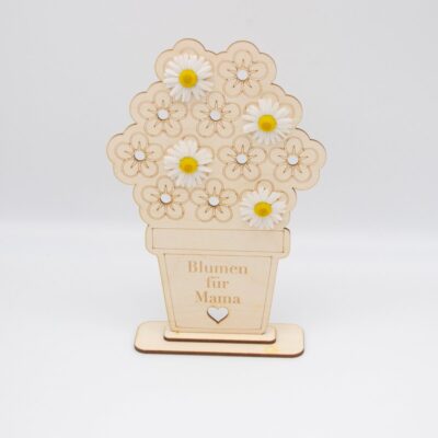 Blumentopf für Mama-zum selber bestücken, Geschenk zum Muttertag