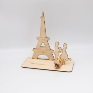 Geldgeschenk Paris – aus Holz personalisiert