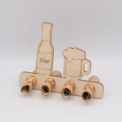 Geldgeschenk Bierflasche - kreative Art Geld zu verschenken