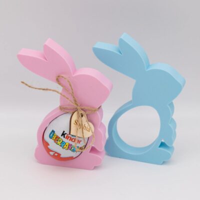 Osterhase mit Überraschungsei-Halter – Geschenkidee für Ostern