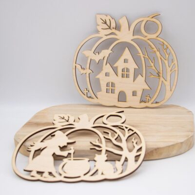 Holzschilder Halloween - Herbstdeko - 2 Stück
