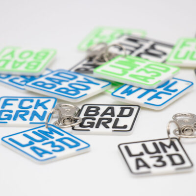 Mopedkennzeichen Schlüsselanhänger – mit Wunschtext & Farbwahl - personalisert