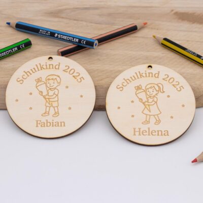 Anhänger für Zuckertüten - personalisiert