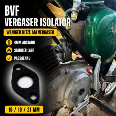 BVF Vergaser Isolator 4mm 16 / 19 / 21 mm